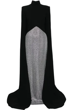JEAN-LOUIS SABAJI Rhinestoned maxi dress