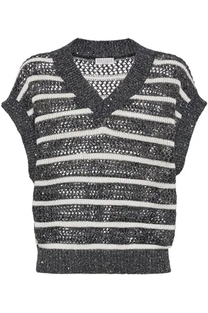Brunello Cucinelli Sequin-embellished vest