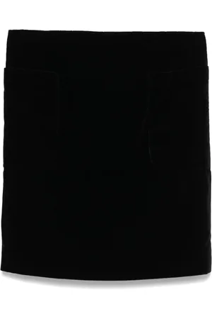 CHANEL 1980s velvet mini skirt