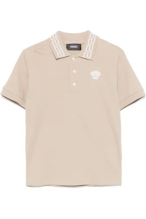 VERSACE Medusa-embroidered polo shirt