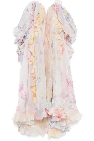 ZIMMERMANN Strapless ruffle maxi dress