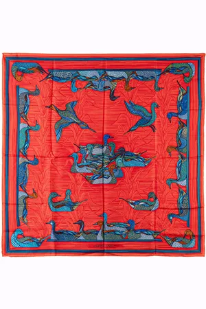 Hermès 2000 Duck Silk Scarf scarves