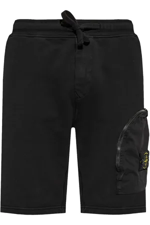 Stone Island Logo patch cargo shorts