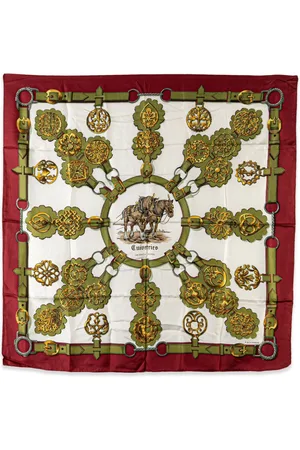 Hermès 20th Century Cuivreries Silk Scarf scarves