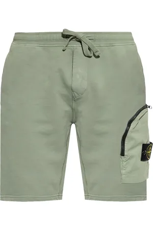 Stone Island Compass-motif cotton shorts
