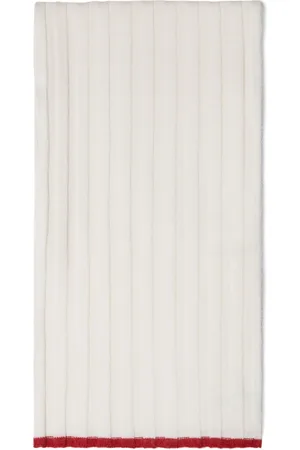 Brunello Cucinelli Ribbed knit scarf