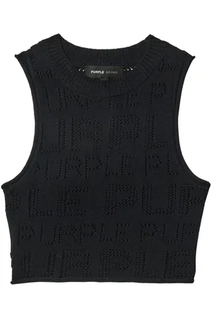 Purple Brand Logo-perforated top