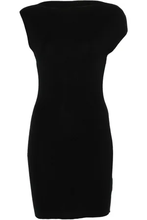 St Agni Asymmetric knit mini dress