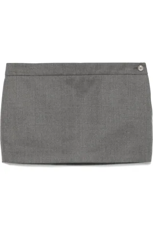 WARDROBE.NYC Dart-detail mini skirt