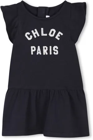 Chloé Logo embroidered dress