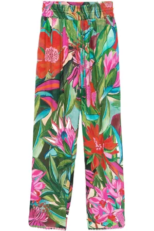 Farm Rio Floral-print trousers