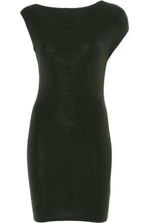 St Agni Asymmetric knit mini dress