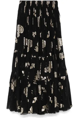 Chloé Floral-jacquard maxi skirt