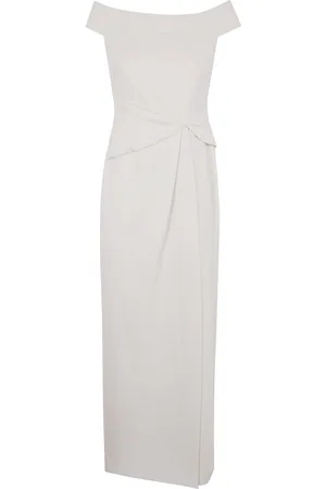 Ralph Lauren Off-shoulder crepe gown