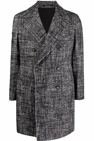 TAGLIATORE Checked double-breasted coat
