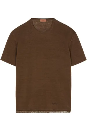 Alanui Linen knitted T-shirt