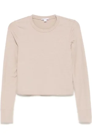 James Perse Cropped long-sleeved T-shirt