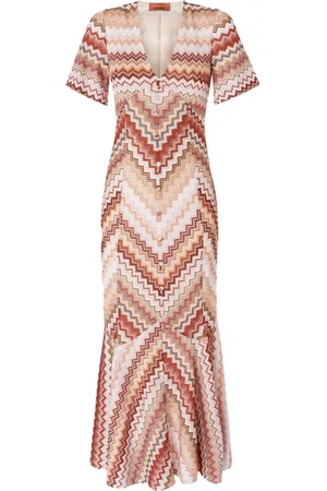 Missoni Serrated zigzag-pattern maxi dress