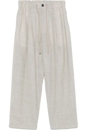STUDIO NICHOLSON Drawstring-waistband trousers