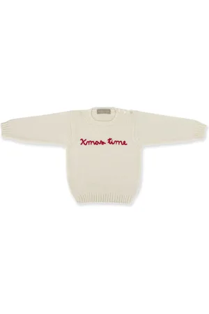 LA STUPENDERIA Slogan-embroidered sweater