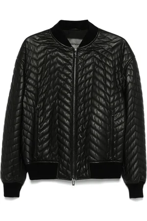 Emporio Armani Leather bomber jacket