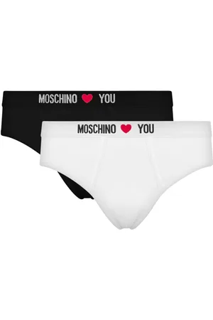 Moschino Logo-waistband briefs (pack of two)