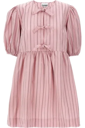 Ganni Poplin bow dress