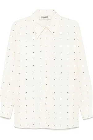 Rohe Polka dot-print silk shirt