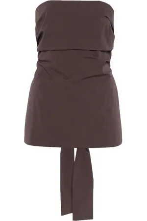 St Agni Strapless tied-up top