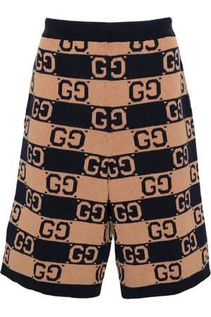 Gucci GG Supreme intarsia-knit shorts