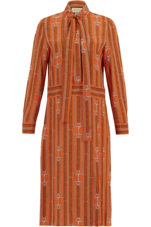 Gucci Graphic-print midi dress