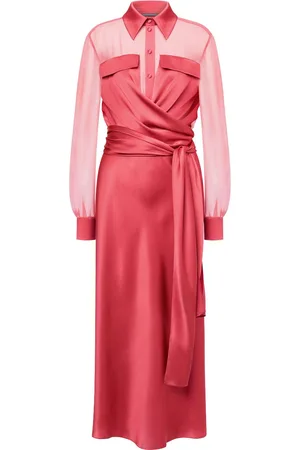 Alberta Ferretti Draped shirt dress