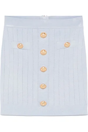 Balmain Coin-buttons detailed mini skirt