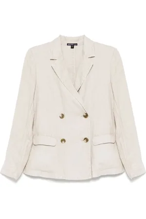 James Perse Double-brested linen blazer