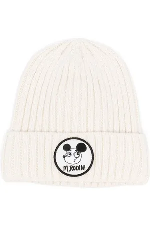 Mini Rodini Ribbed-knit logo-patch beanie