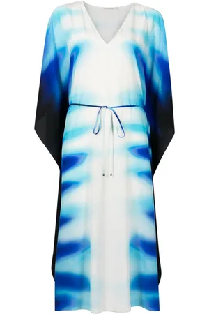 Lenny Niemeyer Graphic-print silk beach dress