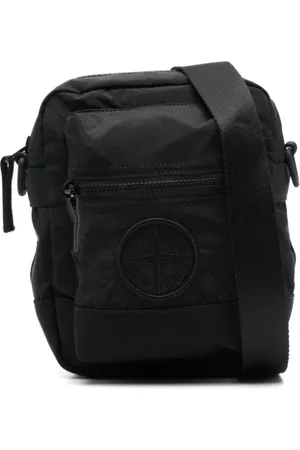 Stone Island Logo-embroidered messenger bag