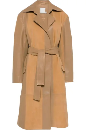 CHRISTOPHER ESBER Scuffed-leather coat