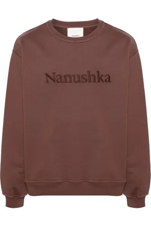 Nanushka Logo-embroidered cotton sweatshirt