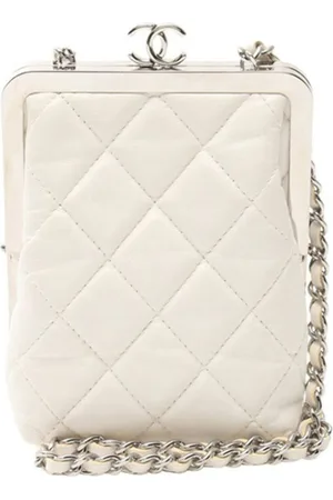 CHANEL 2021 CC Quilted Lambskin Evening clutch bag