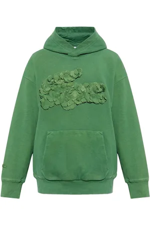 Lacoste X Lemarié petal-appliqué hoodie