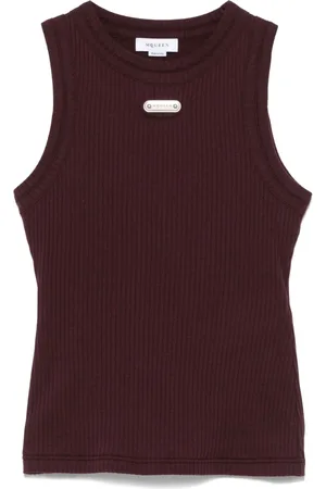 Alexander McQueen Logo-plaque tank top
