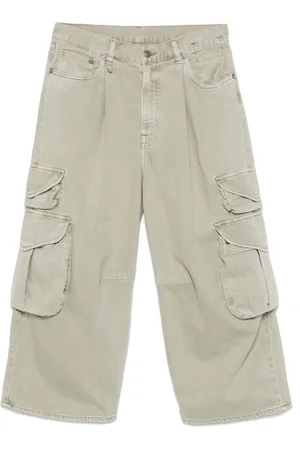 R13 Cropped cargo trousers