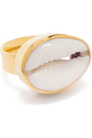 Tohum Design Seashell-appliqué ring