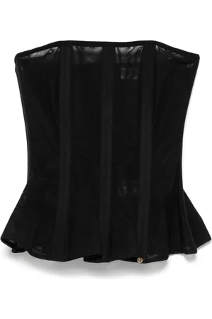 NISSA Semi-sheer corset top