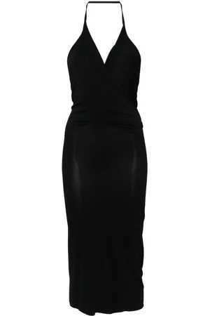 Rick Owens Rose cowl-effect midi dress