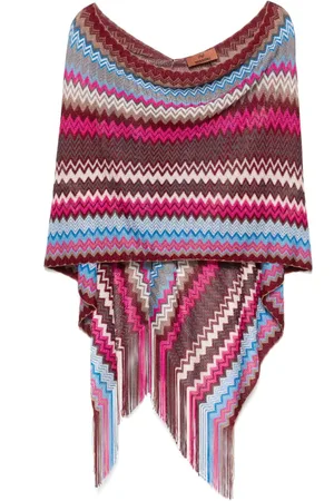 Missoni Zigzag-woven poncho
