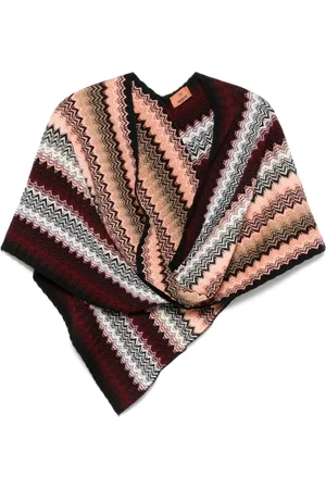 Missoni Zigzag-woven poncho