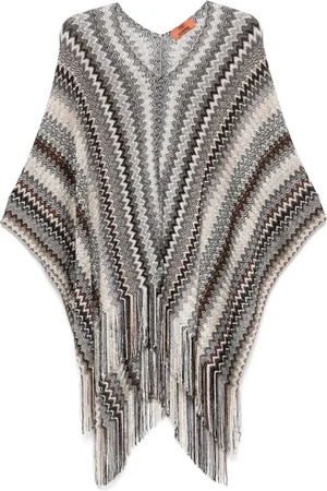 Missoni Zigzag-woven poncho