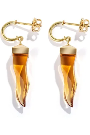 Renato Cipullo 18kt yellow Cornicello citrine earrings